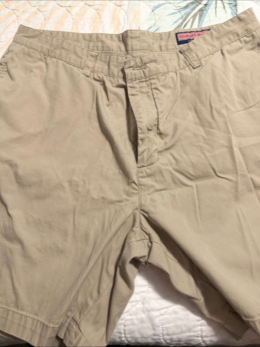 Khaki Cotton Shorts - Neutral Tan
